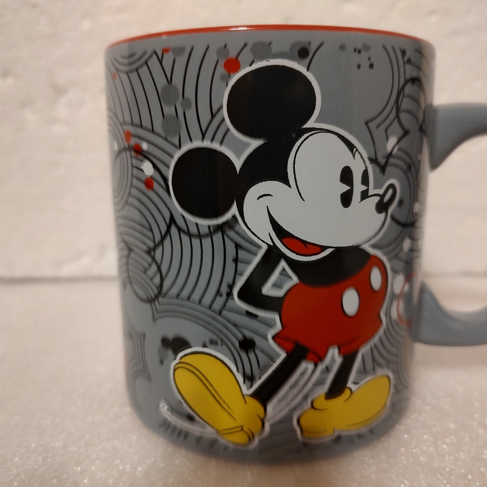 Disney Mickey Mouse Mug in Gray and Red